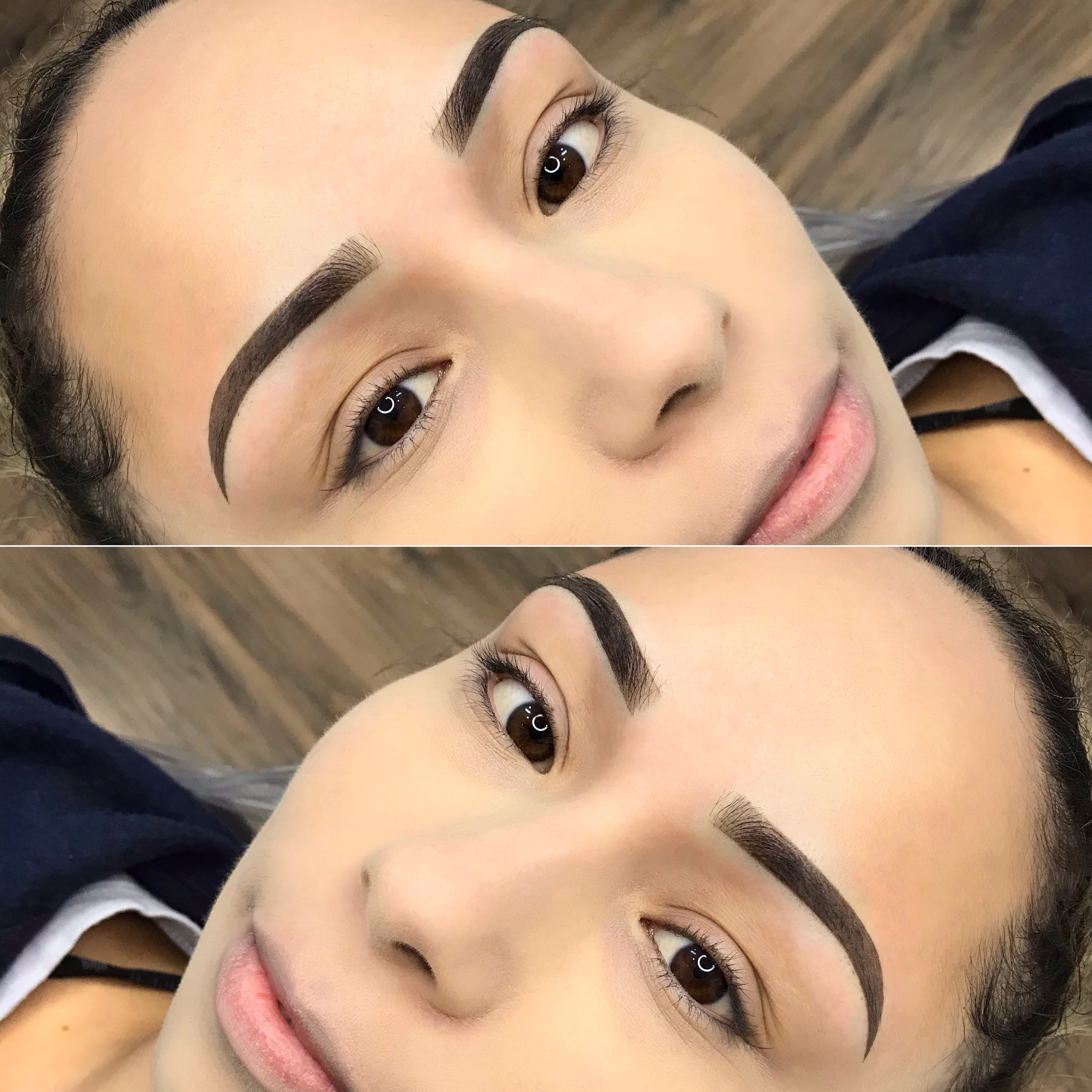 Image of permanent makeup - ombre powder brows