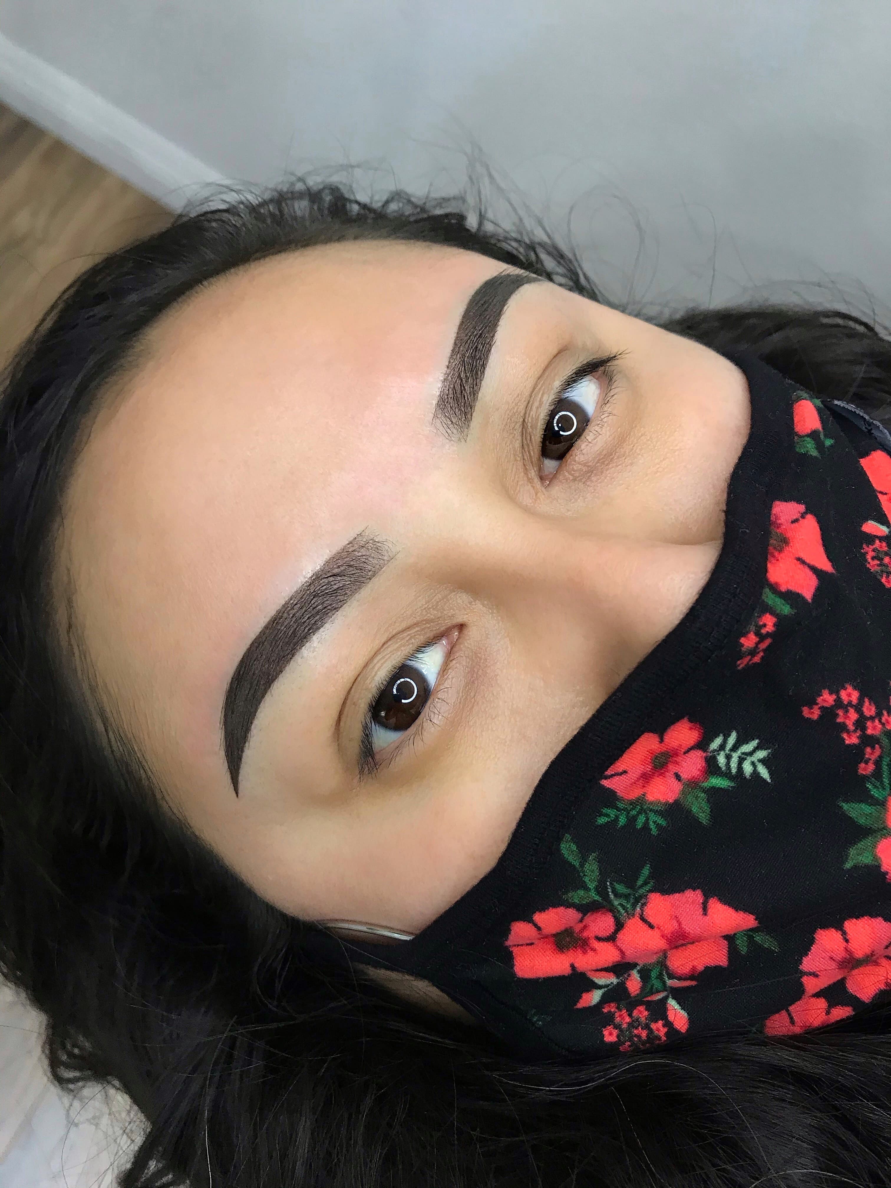 Image of permanent makeup - ombre powder brows