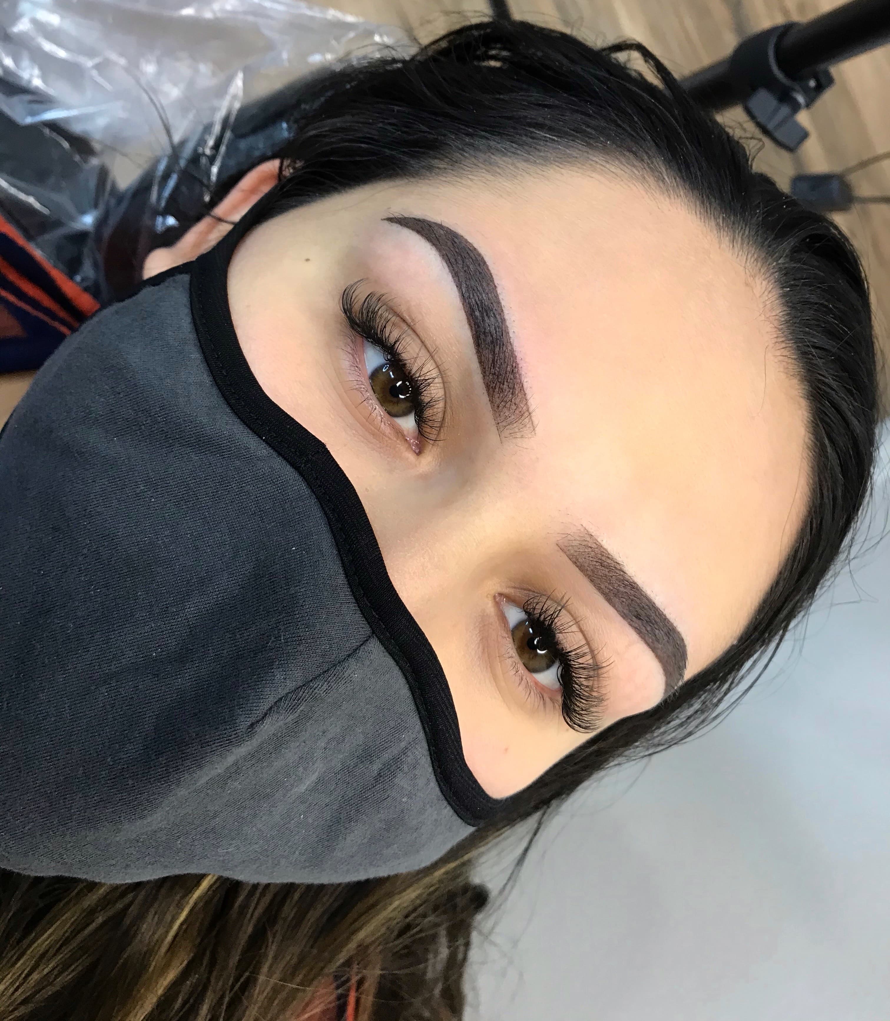 Image of permanent makeup - ombre powder brows